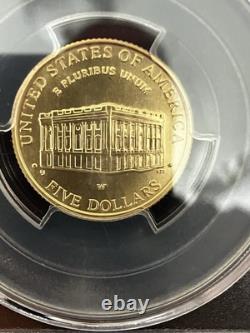 Centre des visiteurs du Capitole 2001-W $5 en or commémoratif PCGS MS70