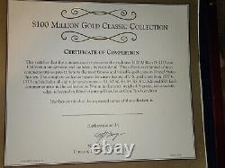 Collection Commemorative de 100 Millions de Dollars en Or de l'Histoire Américaine