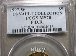 Collection Vault US FDR Roosevelt 1997-W - Pièce classée PCGS MS-70 - #960C
