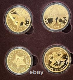 Collection de pièces commémoratives des classiques en or de 100 millions de dollars - 24 pièces plaquées or