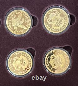 Collection de pièces commémoratives des classiques en or de 100 millions de dollars - 24 pièces plaquées or