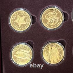 Collection de pièces commémoratives des classiques en or de 100 millions de dollars - 24 pièces plaquées or