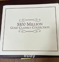 Collection de pièces commémoratives des classiques en or de 100 millions de dollars - 24 pièces plaquées or