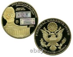 Colossal 5 Dollars Billet De Monnaie Commémorative Valeur De La Preuve 129,95 $