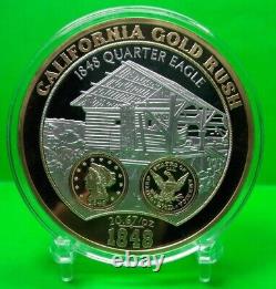 Colossal California Gold Rush Commemorative Coin Valeur De La Preuve 139,95