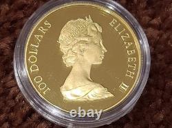 Constitution canadienne de 1982, pièce commémorative en or de 1/2 oz avec étui et certificat