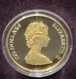 Constitution canadienne de 1982, pièce commémorative en or de 1/2 oz avec étui et certificat