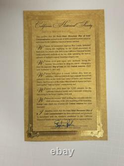 DANS LA BOÎTE ! 1857/0 10 $ 49er Horseman. 913 Beau Cal Or PCGS Deep Cameo Proof #0926