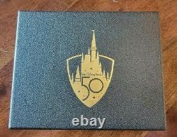 Disney 50e Anniversaire 24kt Plaqué Or Commémorative Coin Edition Limitée 4000