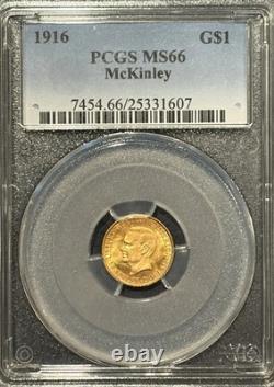 Dollar commémoratif en or McKinley de 1916, PCGS MS66