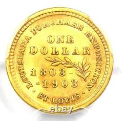 Dollar d'or commémoratif McKinley 1903 G$1 PCGS Détail non circulé (UNC MS)