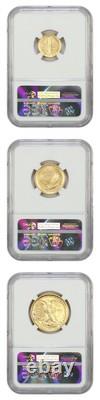 Ensemble centenaire en or 2016-W NGC SP70 (Premières émissions, 3 pièces)