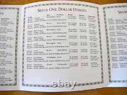 Ensemble commémoratif de 32 pièces en or et en argent des Jeux Olympiques d'Atlanta 1995-1996, avec boîte en bois et clé.