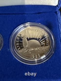 Ensemble commémoratif de 3 pièces de la Statue de la Liberté de 1986 - 50C, 1$, 5$ en or