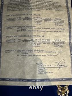 Ensemble commémoratif de 3 pièces de la Statue de la Liberté de 1986 - 50C, 1$, 5$ en or