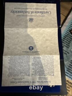 Ensemble commémoratif de 3 pièces de la Statue de la Liberté de 1986 - 50C, 1$, 5$ en or