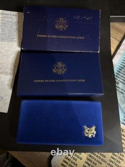 Ensemble commémoratif de 3 pièces de la Statue de la Liberté de 1986 - 50C, 1$, 5$ en or