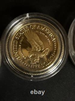 Ensemble commémoratif de 3 pièces de la Statue de la Liberté de 1986 - 50C, 1$, 5$ en or