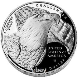 Ensemble commémoratif de 3 pièces en épreuve numismatique de l'Aigle à tête blanche de 2008 dans une boîte et un certificat d'authenticité (EA7)