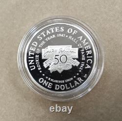 Ensemble commémoratif de pièces en or de 5 $ et en argent de 1 $ de Jackie Robinson 1997 XCCP554