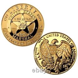 Ensemble commémoratif de trois pièces de monnaie Proof du Service des Marshals des États-Unis de 2015 dans son emballage d'origine et avec un certificat d'authenticité (SR7)