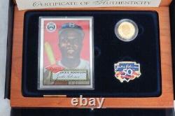 Ensemble commémoratif du 5 $ or en épreuve de 1997 - Héritage de Jackie Robinson