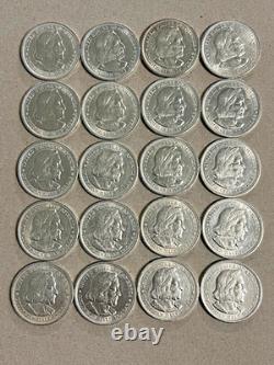 Ensemble de 20 pièces en argent commémoratives de 50 cents de l'Exposition colombienne de 1893