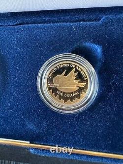 Ensemble de 2 pièces d'or et d'argent Proof des Jeux olympiques de Salt Lake City 2002, avec certificat d'authenticité et boîtier d'origine