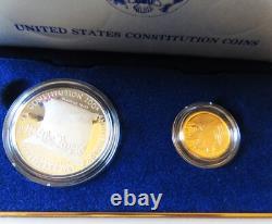 Ensemble de 2 pièces de la Constitution des États-Unis de 1987 (S1)