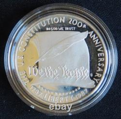 Ensemble de 2 pièces de la Constitution des États-Unis de 1987 (S1)