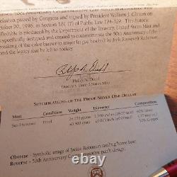 Ensemble de 2 pièces en or/argent pour le 50e anniversaire de Jackie Robinson 1997