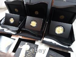 Ensemble de 3 pièces en or du centenaire 2016-W US Mint OGP boîte avec certificat d'authenticité. 9999