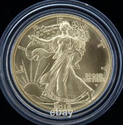 Ensemble de 3 pièces en or du centenaire 2016-W US Mint OGP boîte avec certificat d'authenticité. 9999