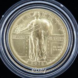 Ensemble de 3 pièces en or du centenaire 2016-W US Mint OGP boîte avec certificat d'authenticité. 9999