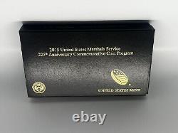 Ensemble de 3 pièces en or et argent de preuve des US Marshals 2015