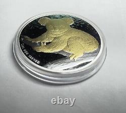 Ensemble de 3 pièces en or et en argent koala australien 2009 avec boîte d'origine/COA seulement 1000 exemplaires frappés