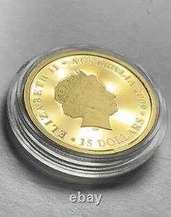 Ensemble de 3 pièces en or et en argent koala australien 2009 avec boîte d'origine/COA seulement 1000 exemplaires frappés