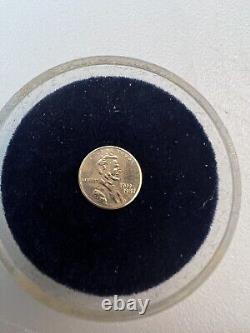 Ensemble de 6 pièces commémoratives en or de 14 carats de 1909 à 1982 avec le mémorial Lincoln