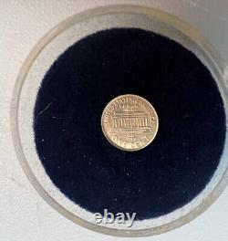 Ensemble de 6 pièces commémoratives en or de 14 carats de 1909 à 1982 avec le mémorial Lincoln