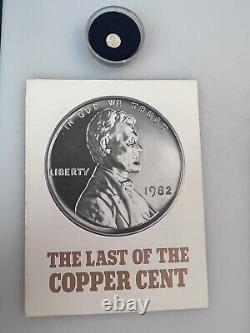 Ensemble de 6 pièces commémoratives en or de 14 carats de 1909 à 1982 avec le mémorial Lincoln