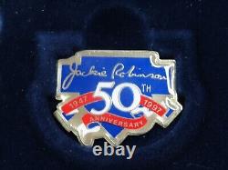 Ensemble de l'héritage de Jackie Robinson 1997-W, épingle en or de 5 $ de la Monnaie des États-Unis, patch, boîte OGP et COA