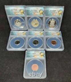 Ensemble de pièces à explorer et à découvrir 2019-S&D 7 pièces ANACS PR70 DCam / SP69 (G673)