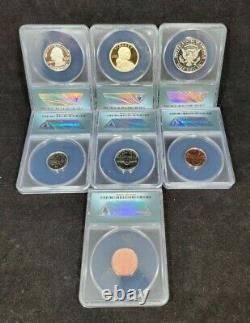 Ensemble de pièces à explorer et à découvrir 2019-S&D 7 pièces ANACS PR70 DCam / SP69 (G673)