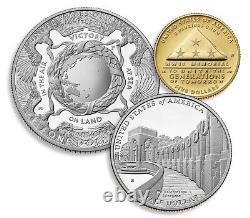 Ensemble de pièces de monnaie 3-Coin de la plus grande génération 2024 en or de 5 $, en argent de 1 $ et en demi-dollar
