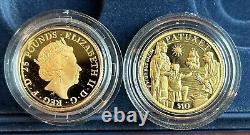 Ensemble de pièces de monnaie en or commémoratif de la 400e anniversaire du Mayflower 2020 W GEM UNTOUCHED