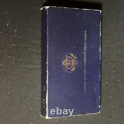 Ensemble de pièces de preuve de la Constitution de la Monnaie des États-Unis de 1987 ? Argent $ et Or cinq $ avec certificat d'authenticité.