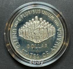 Ensemble de pièces de preuve de la Constitution des États-Unis de 1987 ! Nous, le peuple, 5 $ en or et 1 $ en argent