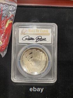 Ensemble de pièces en or et en argent du Hall of Fame du baseball 2014-W Pete Rose PCGS PR-70 DCAM