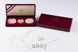 Ensemble de preuves commémoratives de 3 pièces de monnaie olympique de la Monnaie des États-Unis de 1984