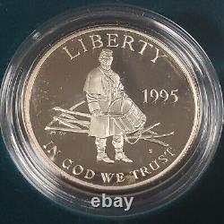 Ensemble de preuves en or et en argent commémorant la guerre civile de 1995 aux États-Unis avec daguerréotype G2965